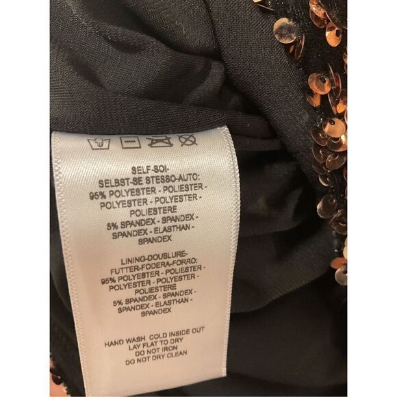 Helsi Women's Rose Gold Maya Sequin Bodycon Mini Dress Size XS - Picture 8 of 9